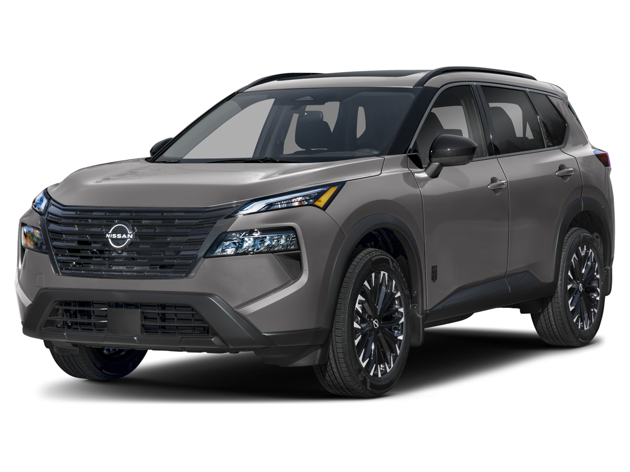 2026 Nissan Rogue Dark Armor in OBSIDIAN GREEN — front three-quarter view