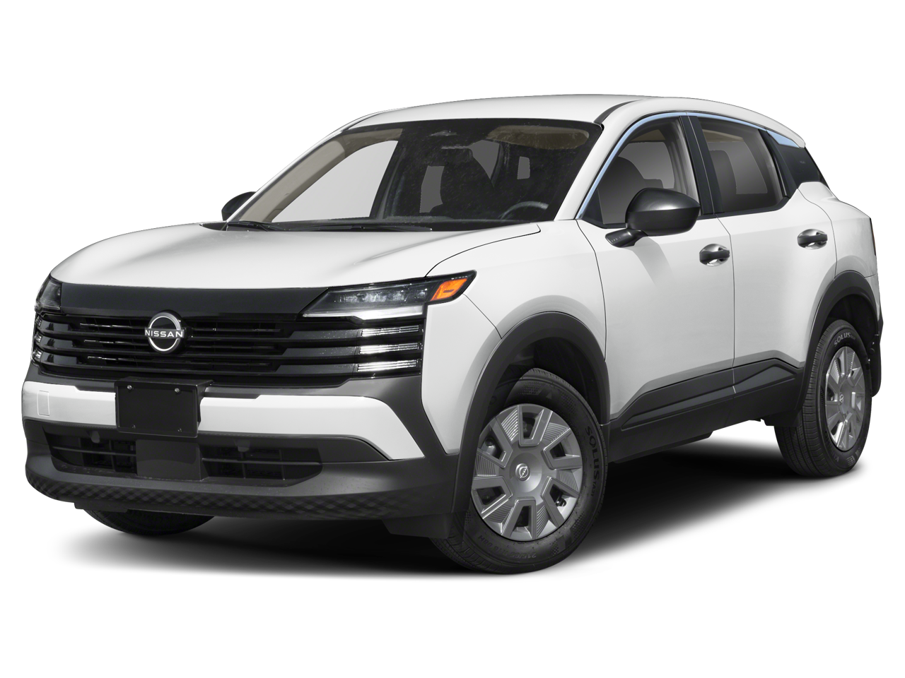 2026 Nissan Kicks S in SUPER BLACK — front three-quarter view