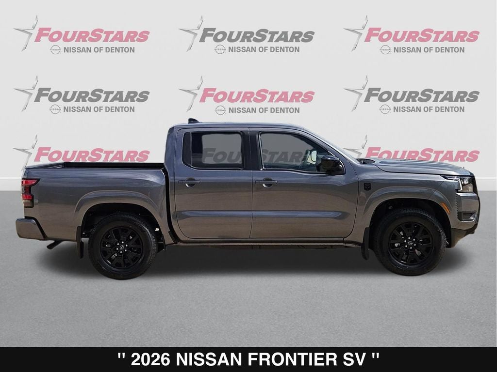 2026 Nissan Frontier — rear three-quarter view