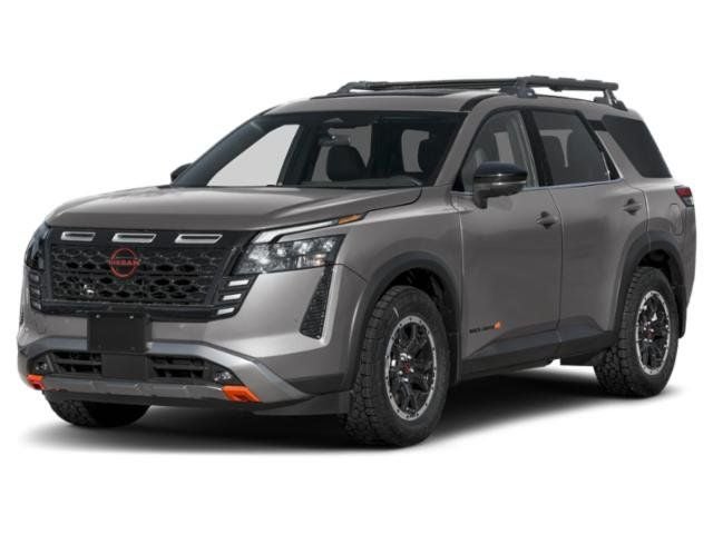 2026 Nissan Pathfinder Rock Creek in Baltic Teal/Super Black — front three-quarter view
