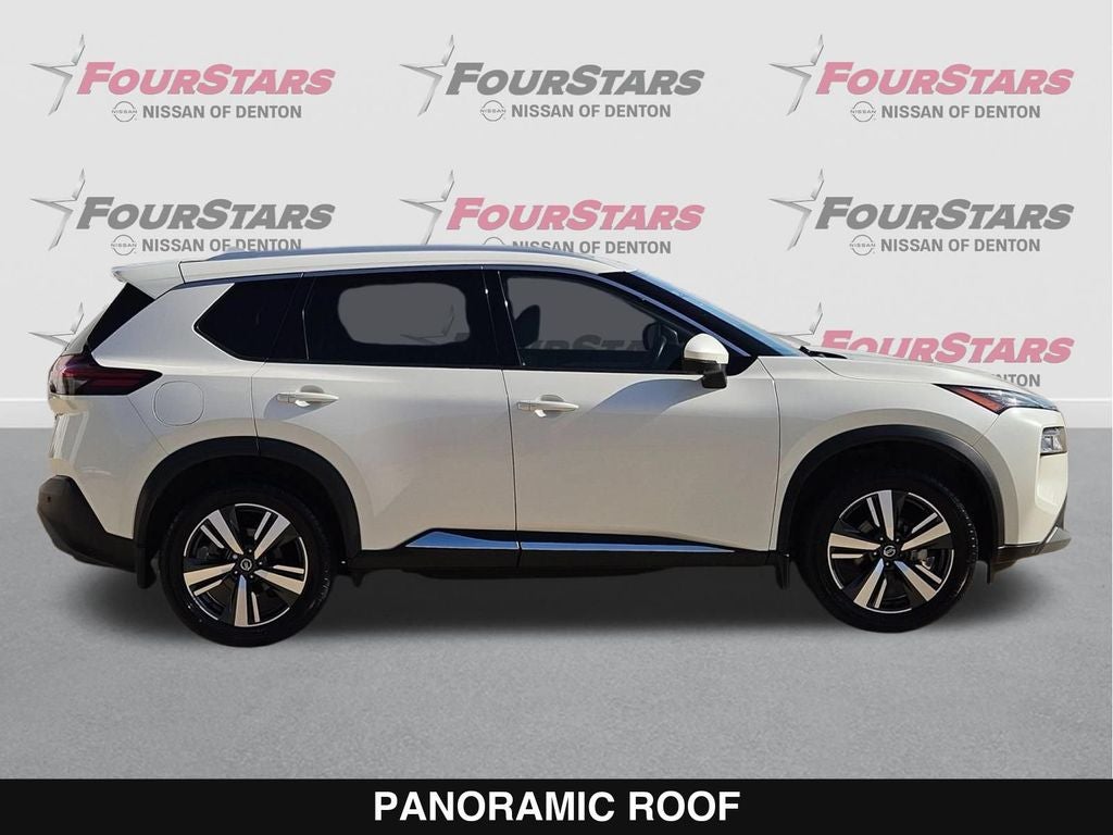 2021 Nissan Rogue — rear three-quarter view