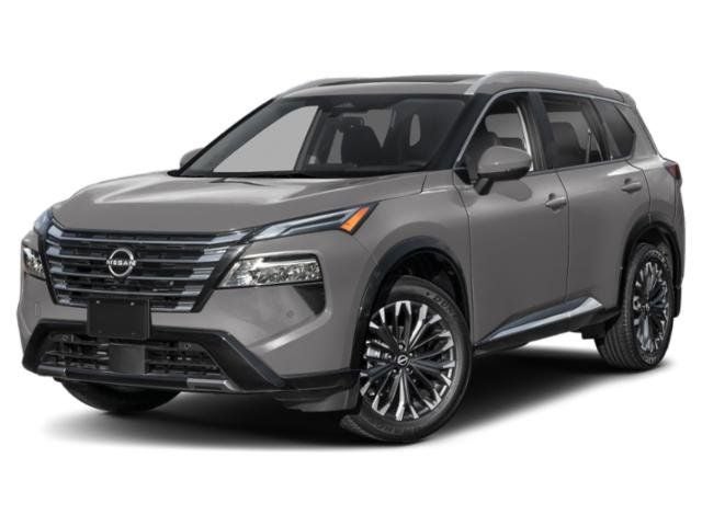 2026 Nissan Rogue Platinum in Everest White Pearl Tricoat — front three-quarter view