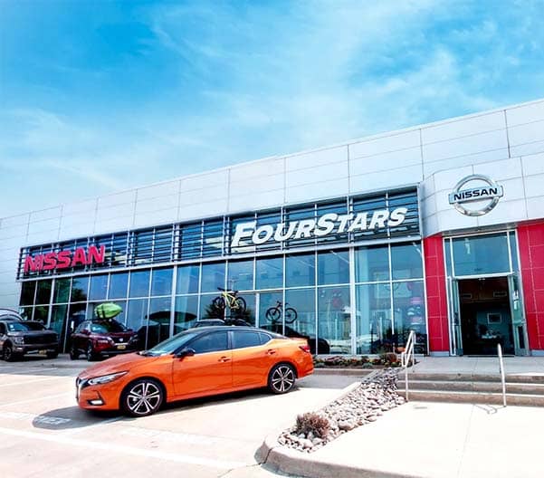 Four Stars Nissan Dealership Front